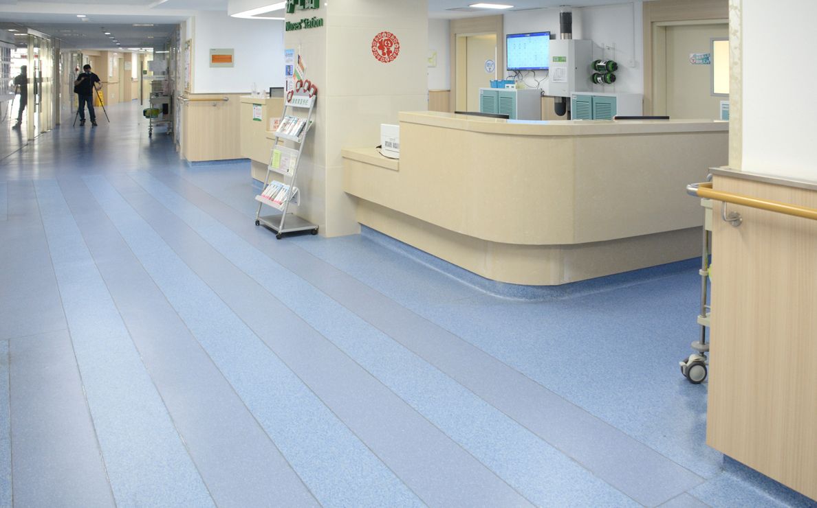 5000sqm medical flooring Oct 2023 for large public hospitals