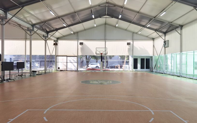 1200 sqm PVC basketball flooring Park May 2024 for Brunei