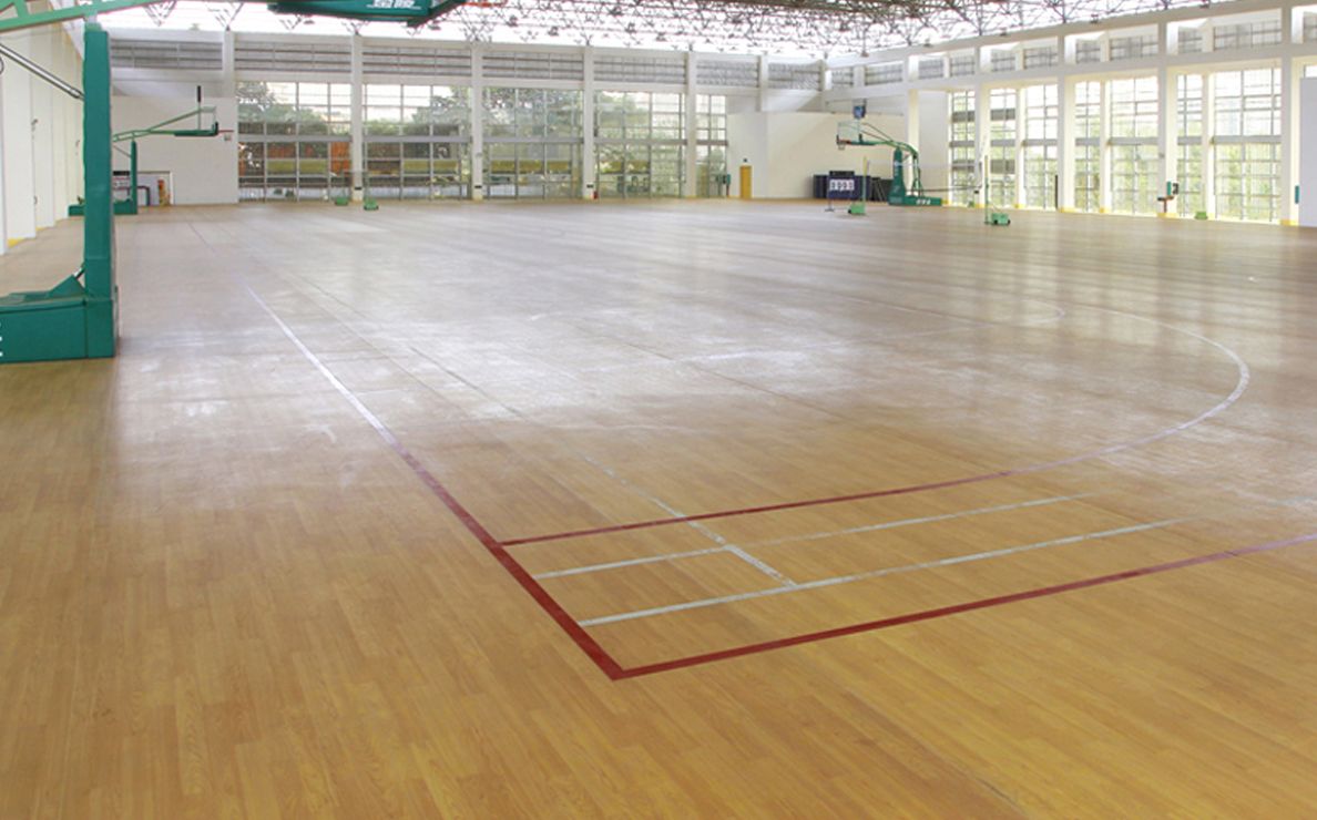 Guangxi Nanning Police Gymnasium 1000+ square meters PVC sports plastic flooring May 2024